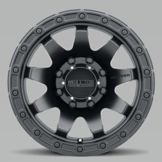 Method | MR317 20x9 +18mm Offset 8x6.5 130.81mm CB Matte Black Wheels