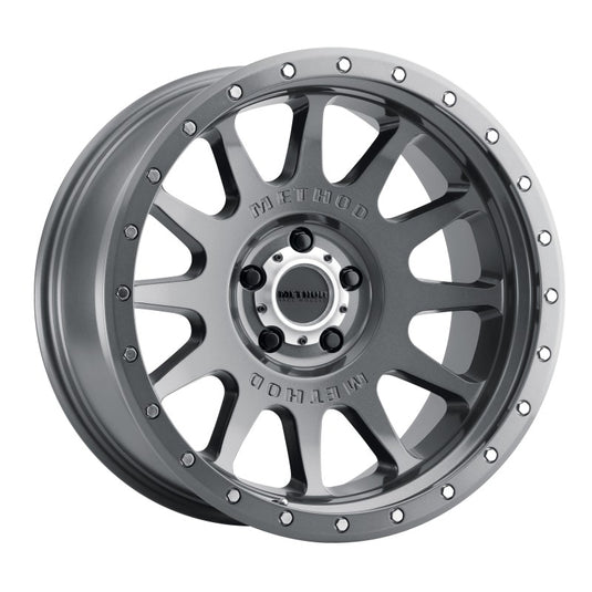Method | MR605 NV 20x10 -24mm Offset 5x5 71.5mm CB Gloss Titanium Wheels