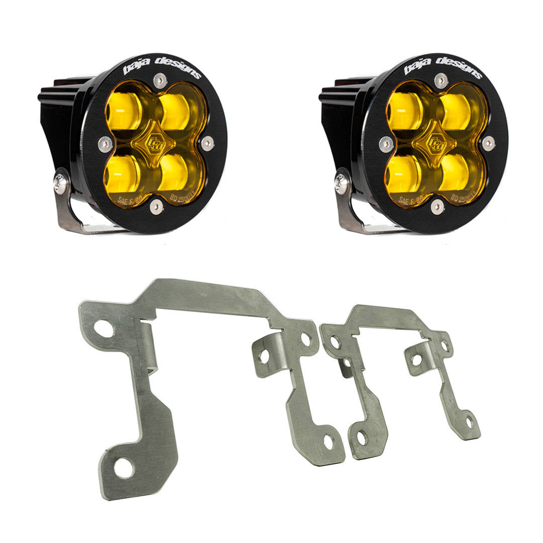 Ford Squadron SAE Fog Pocket Light Kit Ford 2019-2023 Ranger, 2021-2023 Bronco NOTE: w/ OE Plastic Bumper SAE Fog Amber