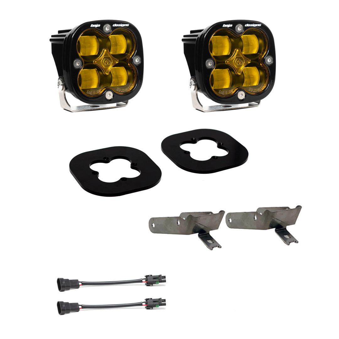 Ford Squadron SAE Fog Pocket Light Kit Ford 2011-2016 F250/350 Super Duty SAE Fog Amber