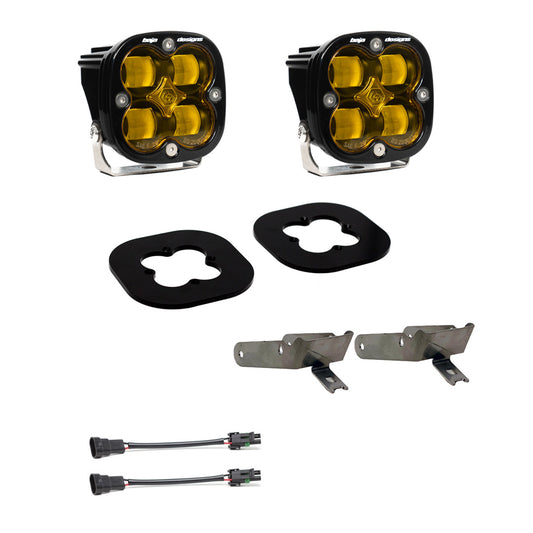 Ford Squadron SAE Fog Pocket Light Kit Ford 2011-2016 F250/350 Super Duty SAE Fog Amber