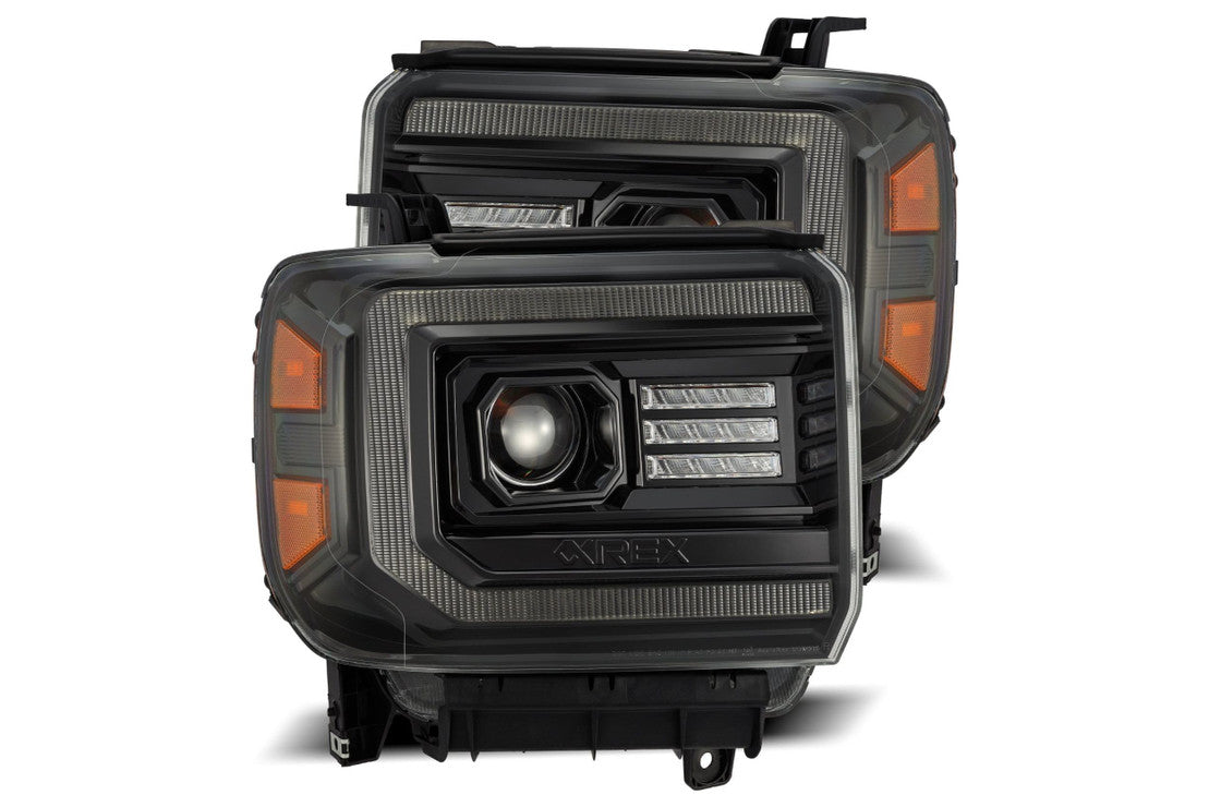 GMC SIERRA (2014-2018): ALPHAREX LUXX LED HEADLIGHTS
