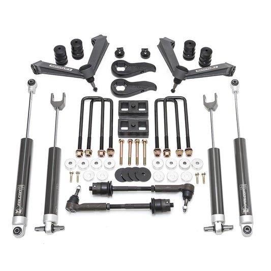 3.5'' SST Lift Kit Front With 2'' Rear With Fabricated Control Arms And Falcon 1.1 Monotube Shocks- GM Silverado / Sierra 2500HD 2020-2021