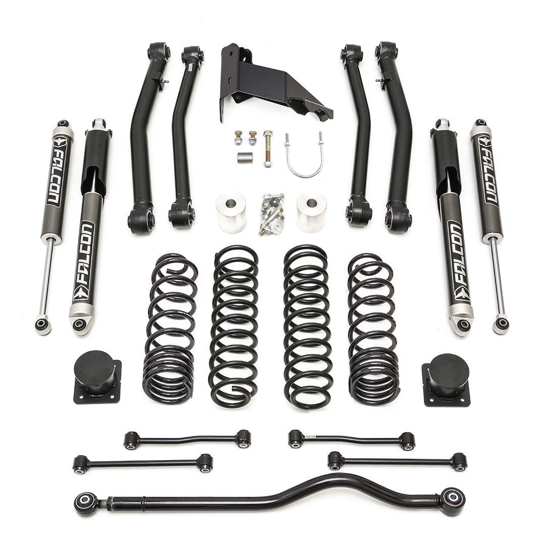 2020-2024 Jeep JT Gladiator Terrain Flex Max 4-Arm Kit With Falcon 2.1 Shocks
