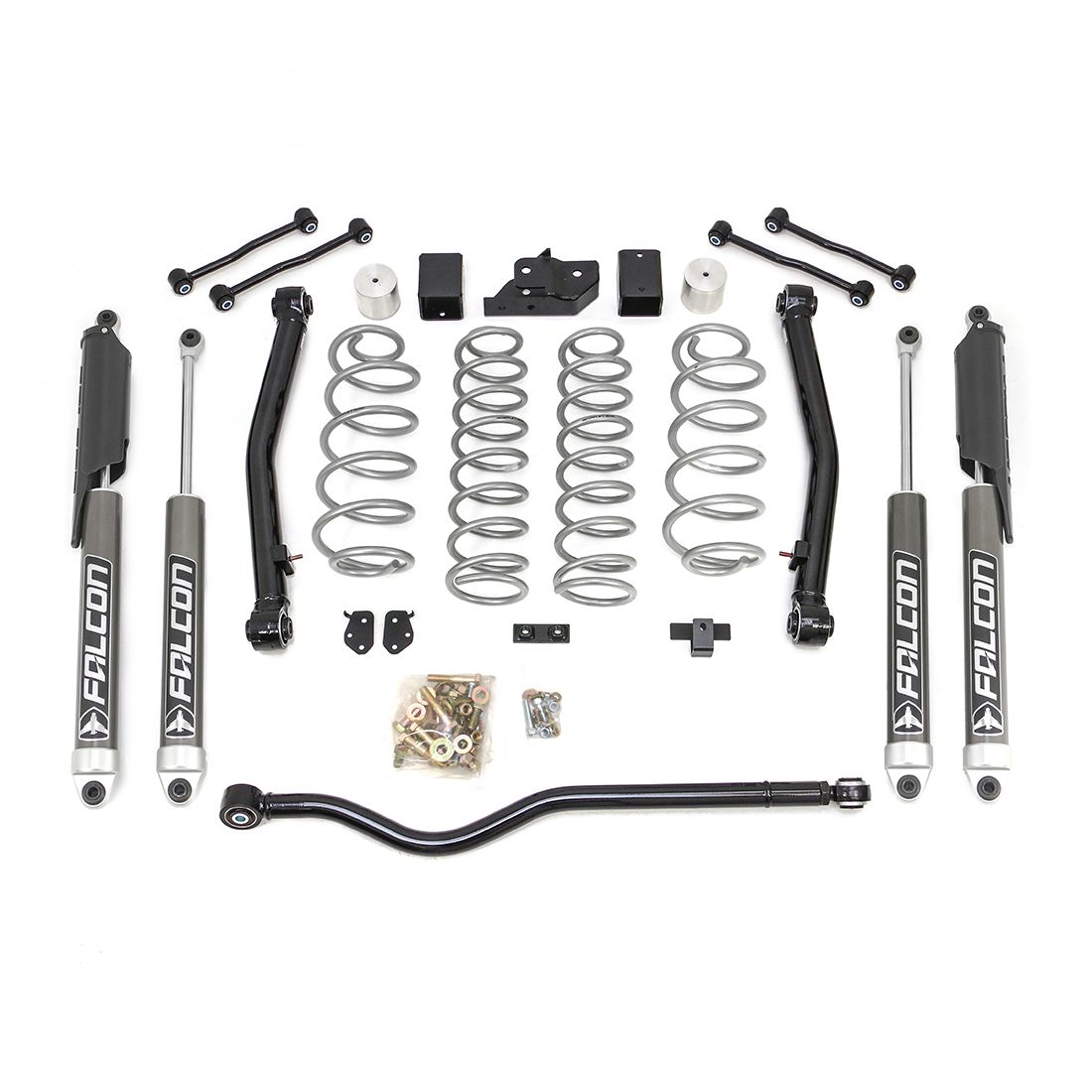 Terrain Flex 2-Arm Kit With Falcon 2.1 Monotube Shocks 2018-2024 Jeep JL Wrangler