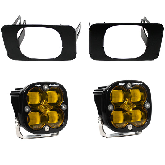 Ford Squadron SAE Fog Pocket Light Kit Ford 2015-2020 F150, 2017-2022 F250/350 Super Duty SAE Fog Amber