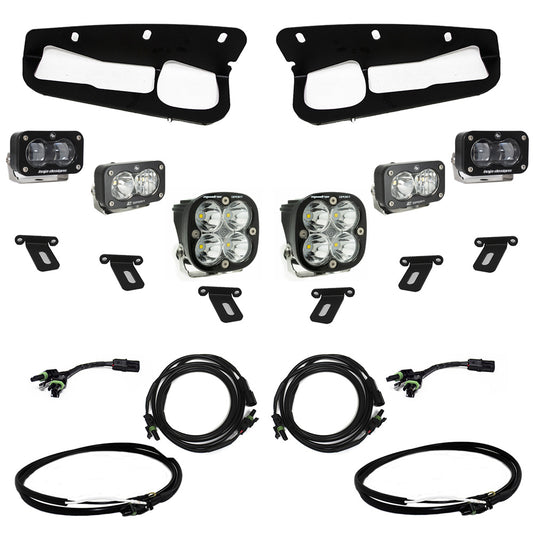 Ford S2 SAE Sportsmen Fog Pocket Light Kit Ford 2021-2023 Bronco, Steel Bumper SAE Fog Clear Upfitter