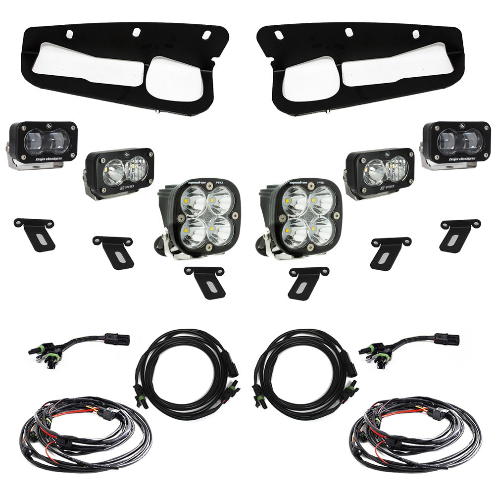 Ford Bronco S2 SAE Pro Fog Pocket Light Kit Ford 2021-2023 Bronco, Steel Bumper SAE Fog Clear Toggle