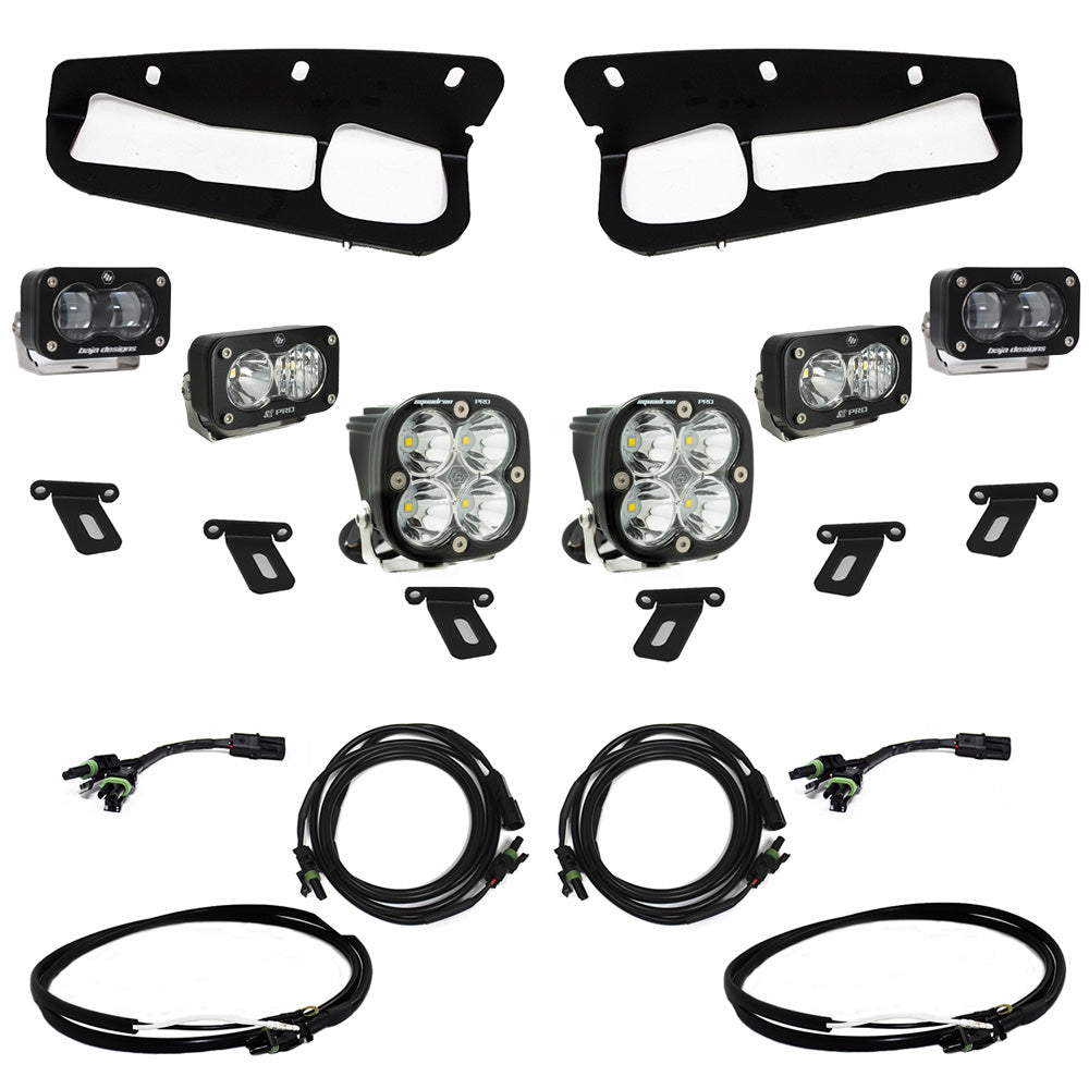 Ford Bronco S2 SAE Pro Fog Pocket Light Kit Ford 2021-2023 Bronco, Steel Bumper SAE Fog Clear Upfitter