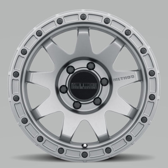 Method | MR317 17x8.5 0mm Offset 6x5.5 106.25mm CB Matte Titanium Wheels