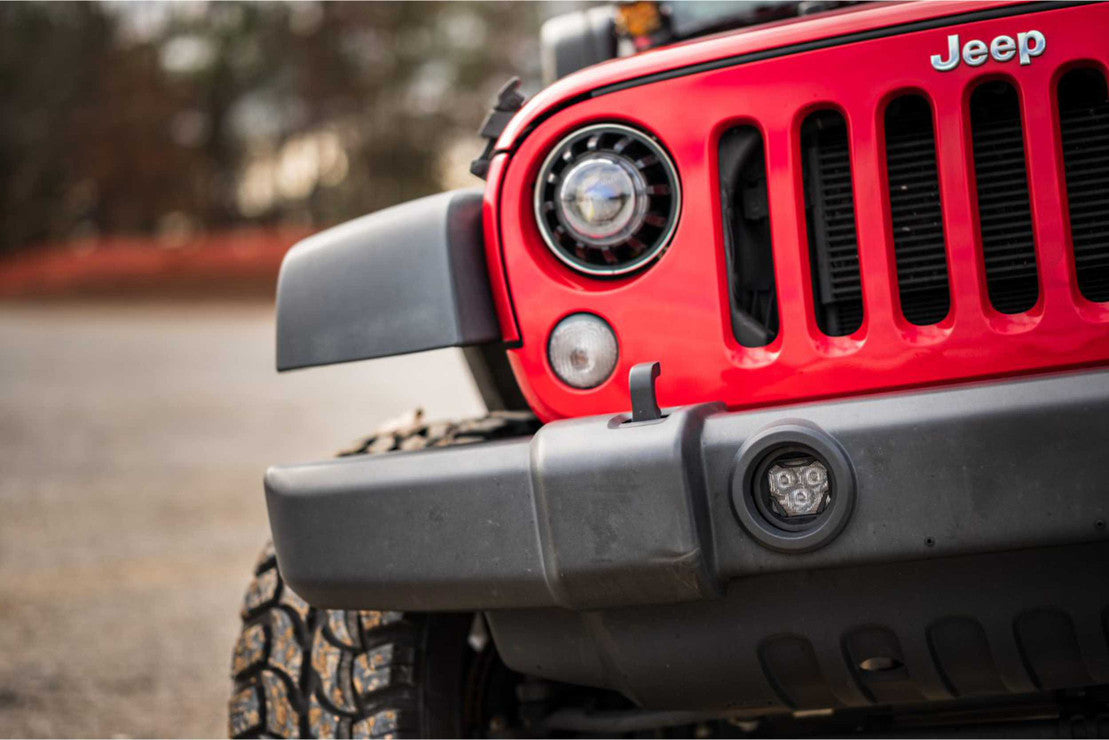 MORIMOTO 4BANGER LED FOG LIGHTS: JEEP WRANGLER JK (2007-2017) 3IN (ROUND)