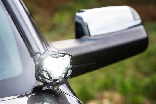 MORIMOTO 4BANGER LED A-PILLAR SYSTEM/DITCH LIGHTS: DODGE RAM 2009-2018