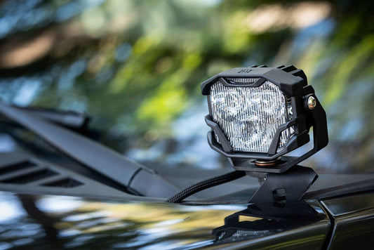 MORIMOTO 4BANGER LED A-PILLAR SYSTEM/DITCH LIGHTS: CHEVROLET SILVERADO/GMC SIERRA HD 2500/3500 (2020-2024)