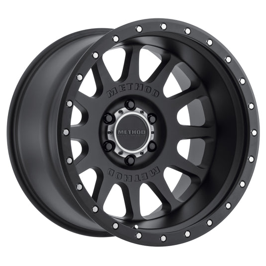 Method | MR605 NV 20x9 -12mm Offset 6x5.5 106.25mm CB Matte Black Wheels