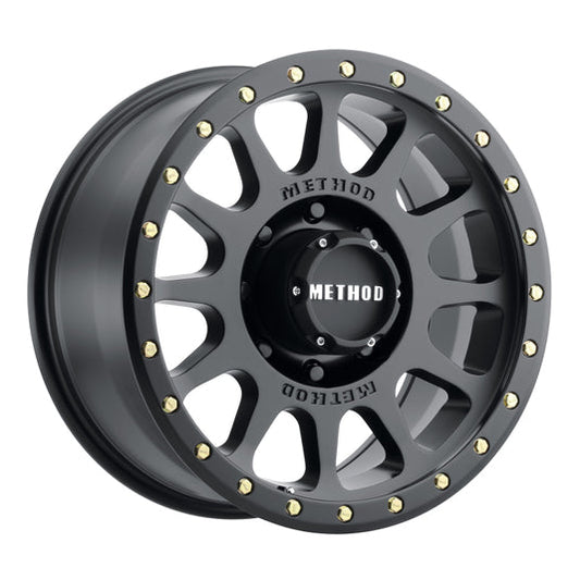Method | MR305 NV 20x9 +18mm Offset 8x6.5 130.81mm CB Matte Black Wheels