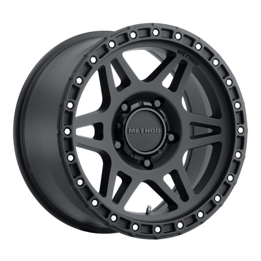 Method | MR312 17x8.5 0mm Offset 5x5 71.5mm CB Matte Black Wheels