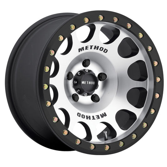 Method | MR105 Beadlock 17x9 -38mm Offset 5x5 71.5mm CB Machined w/Matte Black Ring Wheels