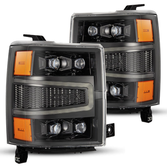 2014-2015 Chevrolet Silverado 1500 Alpharex NOVA-Series LED Projector Headlights