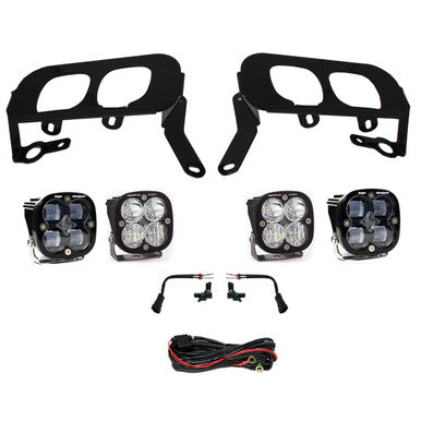 Chevy/GMC Squadron Sport/SAE Dual Fog Pocket Light Kit Chevy/GMC 2014-2015 Silverado/Sierra 1500 SAE Fog Clear