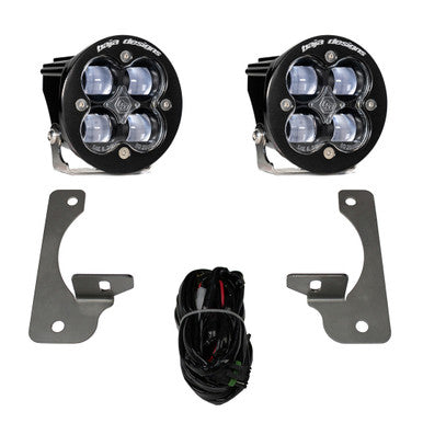 Squadron R SAE Fog Pocket Light Kit Jeep 2010-2018 Wrangler JK, NOTE: w/ Premium OE Bumper SAE Fog Clear