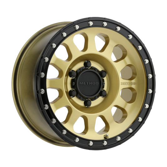 Method | MR315 17x8.5 0mm Offset 6x135 87mm CB Gold/Black Street Loc Wheels