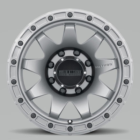 Method | MR317 17x8.5 0mm Offset 8x180 130.81mm CB Matte Titanium Wheels