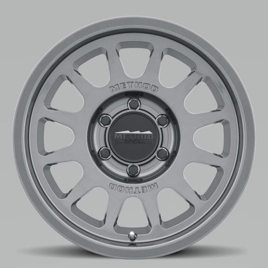 Method | MR703 17x8.5 0mm Offset 6x120 67mm CB Gloss Titanium Wheels