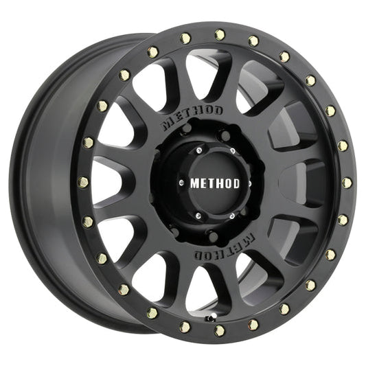 Method | MR305 NV HD 18x9 +18mm Offset 8x170 130.81mm CB Matte Black Wheels
