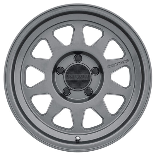 Method | MR316 17x8.5 0mm Offset 5x150 110.5mm CB Gloss Titanium Wheels