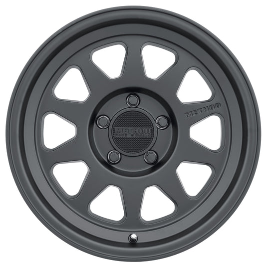 Method | MR316 17x8.5 0mm Offset 5x5 71.5mm CB Matte Black Wheels