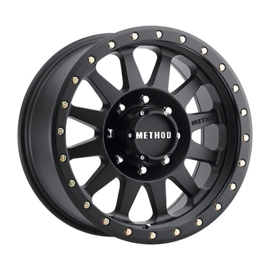 Method | MR304 Double Standard 18x9 +18mm Offset 8x6.5 130.81mm CB Matte Black Wheels