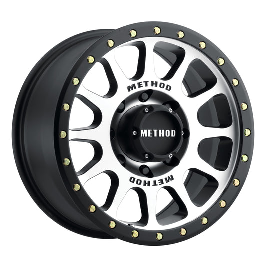 Method | MR305 NV 17x8.5 0mm Offset 8x6.5 130.81mm CB Machined/Black Street Loc Wheels