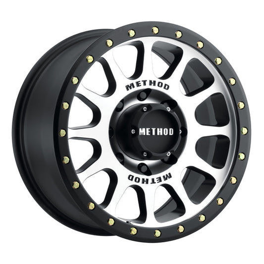 Method | MR305 NV 17x8.5 0mm Offset 8x6.5 130.81mm CB Machined/Black Street Loc Wheels