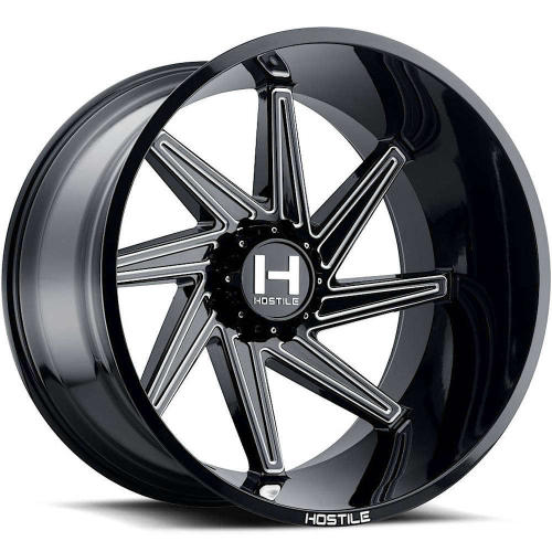 Hostile DAGR Black Milled 24x14 -76mm