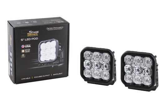 Diode Dynamics SS5 White LED Pods (Set) Universal
