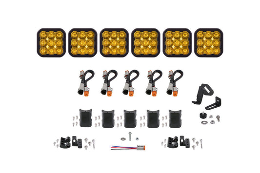 Diode Dynamics SS5 CrossLink 6-Pod 37.5" LED Light Bar (Yellow)