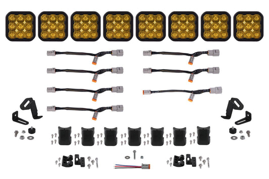 Diode Dynamics SS5 CrossLink 8-Pod 50" LED Light Bar (Yellow)
