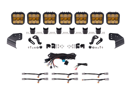 Diode Dynamics SS5 Windshield CrossLink LED Lightbar Kit 2021-2025 Ford Bronco