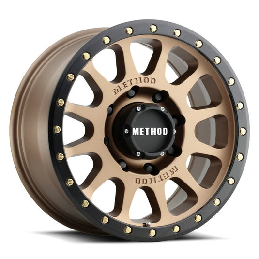 Method | MR305 NV HD 18x9 +18mm Offset 8x6.5 130.81mm CB Method | Bronze/Black Street Loc Wheels