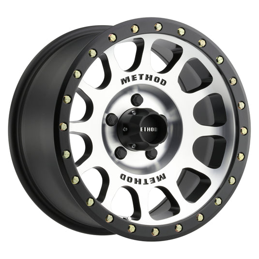 Method | MR305 NV 17x8.5 0mm Offset 5x5 94mm CB Machined/Black Street Loc Wheels