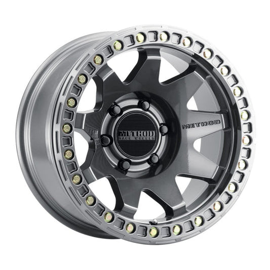 Method | MR108 17x9 -44mm Offset 6x5.5 106.25mm CB Gloss Titanium w/BH-H24125-38 Wheels