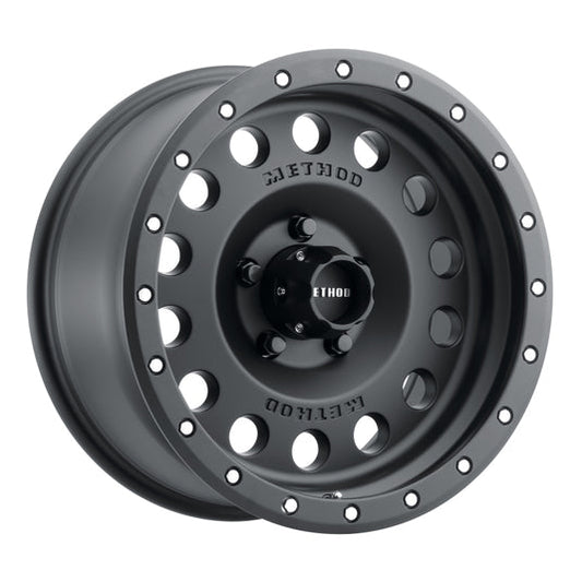 Method | MR307 Hole 17x8.5 0mm Offset 5x5 94mm CB Matte Black Wheels