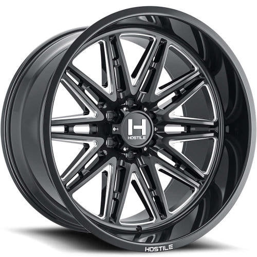 Hostile H126 Black Milled 20x9 +12mm