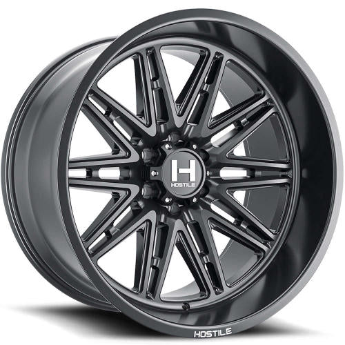 Hostile H126 Satin Black 20x10 -19mm