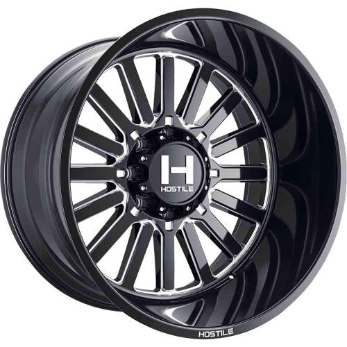 Hostile H127 Black Milled 24x14 -76mm