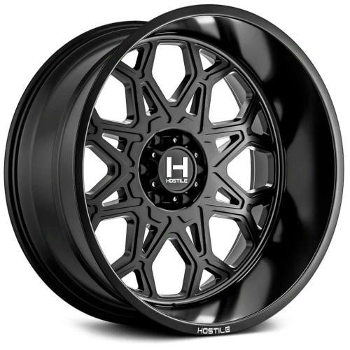 Hostile H132 Satin Black 20x12 -44mm