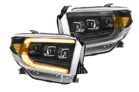 Morimoto XB LED Projector Headlights Amber DRL: Toyota Tundra 2014-2021