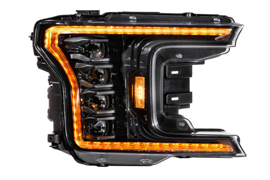 Morimoto XB LED Projector Headlights Amber DRL: Ford F150 2018-2020