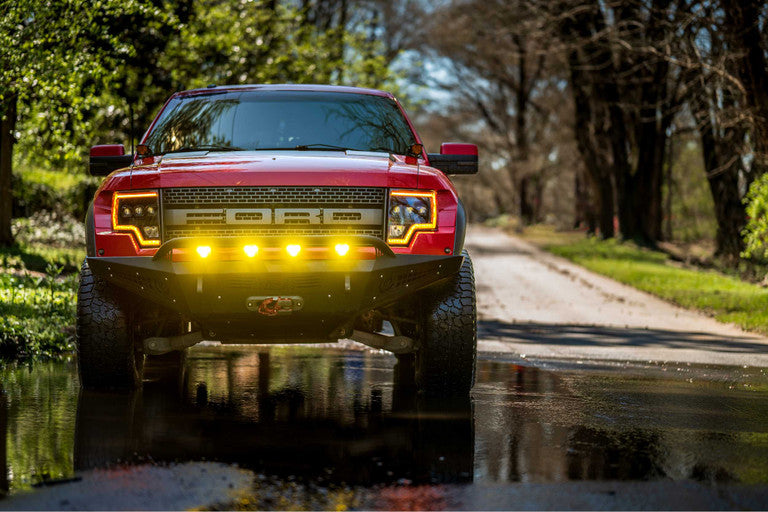 Morimoto XB LED Projector Headlights AMBER DRL: Ford F150/Raptor 2009-2014