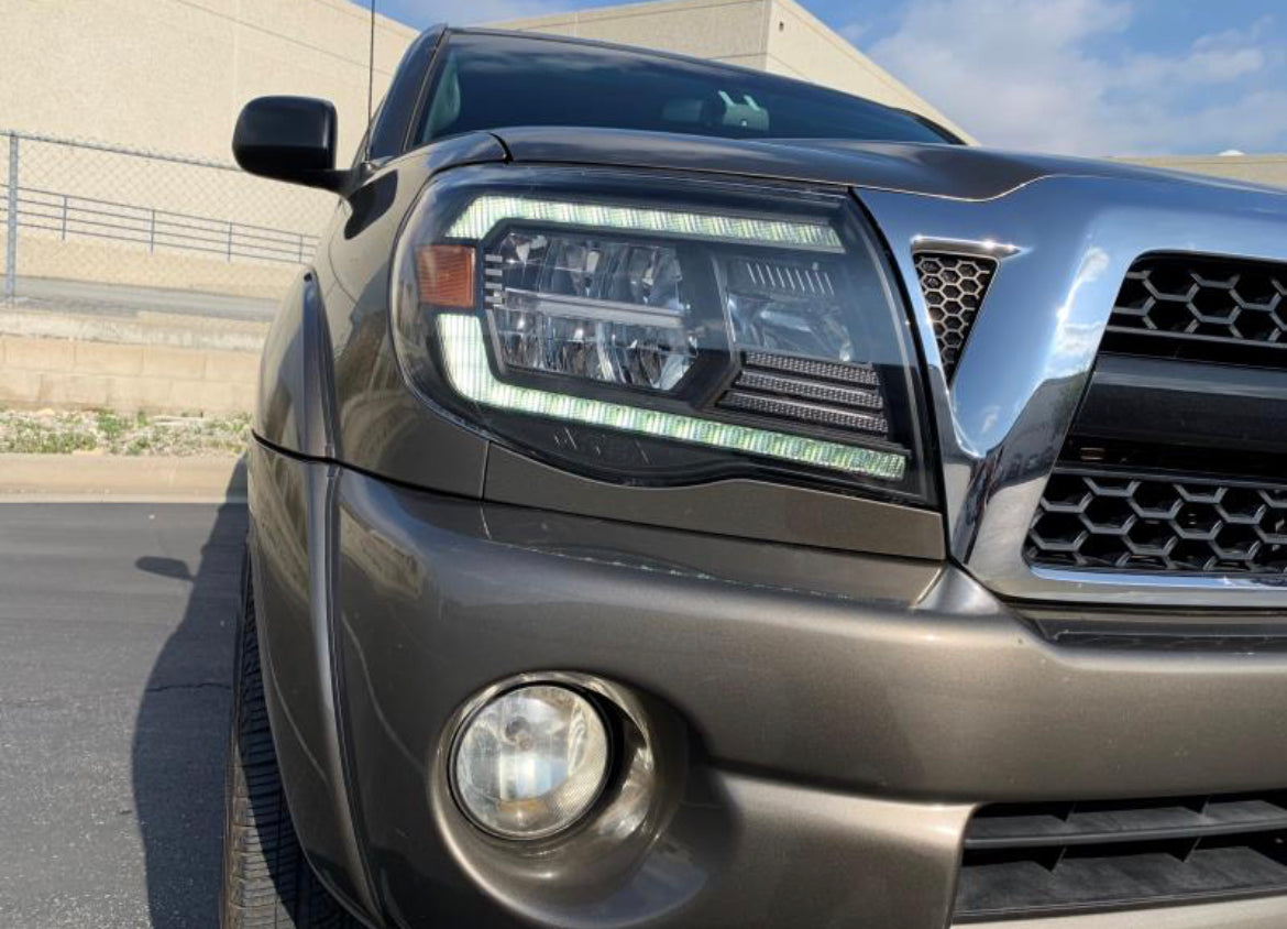 AlphaRex Luxx-Series LED Headlights: Toyota Tacoma (2005-2011) (Reflector set)